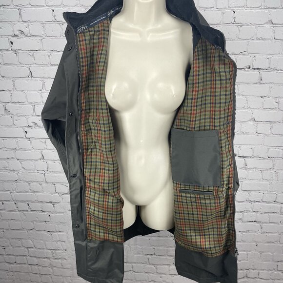 Jack Murphy Grey Heritage Collection Zipped Windbreaker Rain Jacket Size 10 - Picture 6 of 16